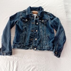 Levi's Boy's Youth Jean Jacket XL (13-15 YRS) Blue Denim Trucker Classic Red Tag
